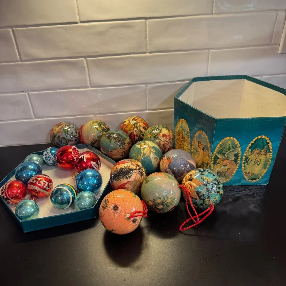 C & F Enterprises Christmas Ornaments Set 21pc Multicolor Angel Victorian Boxed